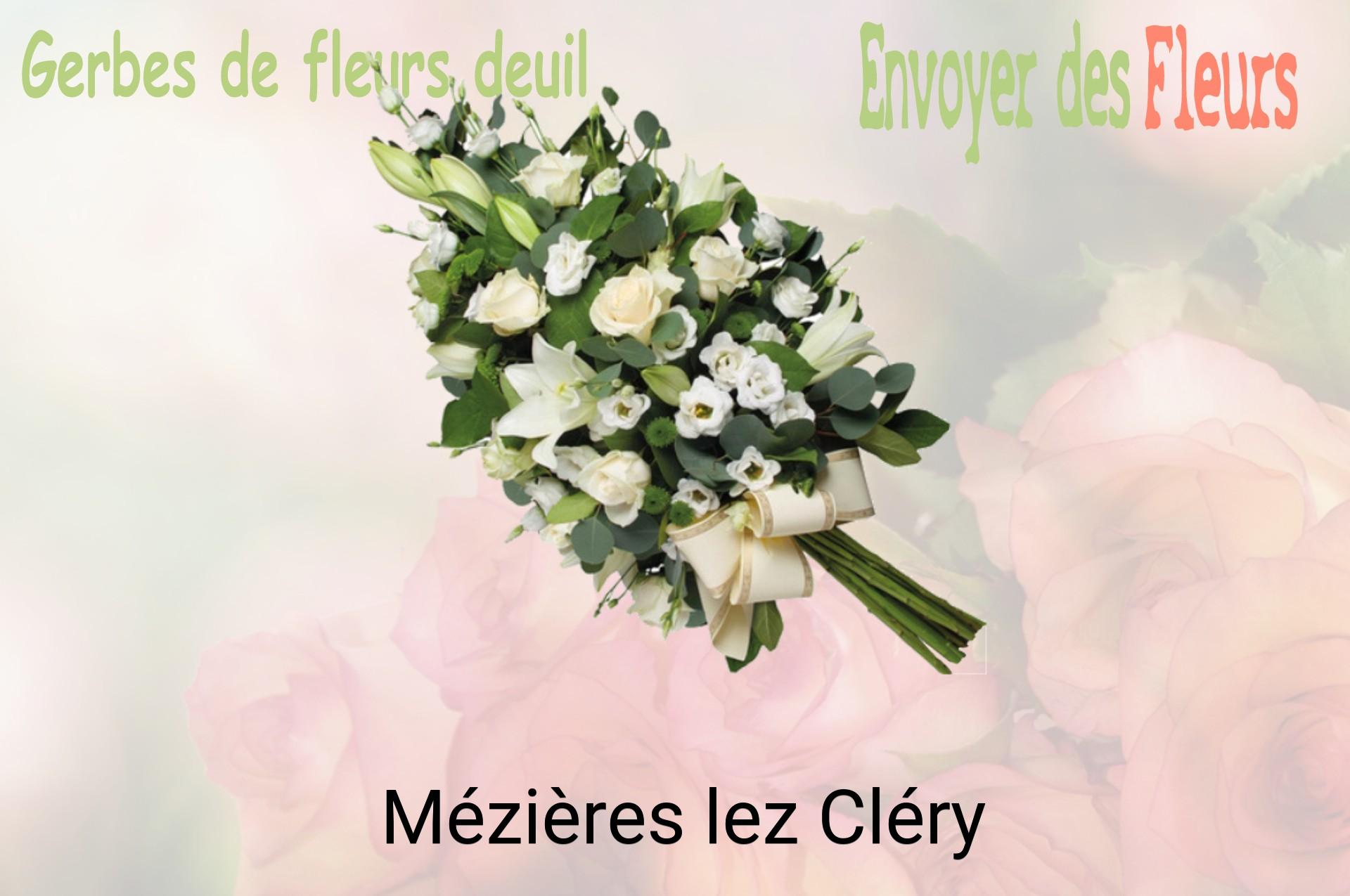 Gerbe de fleurs de deuil livrée à Mézières-lez-Cléry